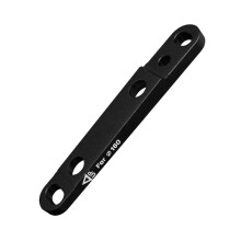 BOLANY Fahrrad Flachmontage Scheibenbremsadapter Vorne 140mm/160mm Bremssattel Aluminiumlegierung Fahrrad Flachmontage Postadapter 160mm Schwarz