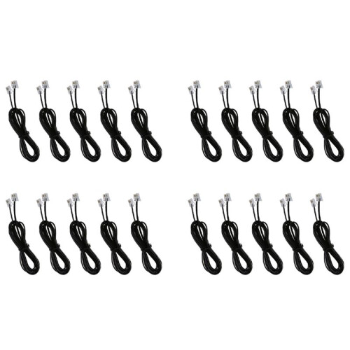 20X RJ11 6P4C Telefonkabelkabel ADSL Modem 2 Meter 1