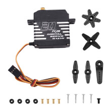RXAZ Brushless Servo Aluminum Alloy Case Waterproof Digital Metal Gear Servo for RC Car Truck Crawler Boat Robot DIY 20KG