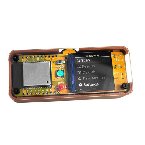 Placa de Desenvolvimento Deauther  5G ESP32C5 com Tela de 1,3 Polegadas ST7789 IPS, USB Tipo-C, WiFi, Placa de Desenvolvimento ESP32-C5 1