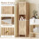 Multi-Storage Slimline Bathroom Cabinet - Oak Wood Effect 6