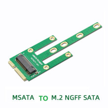 MSATA-zu-M.2-NGFF-Adapter, Konvertierungskarte, 6,0 Gb/S NGFF M.2 -Bus SSD B-Schlüssel zu MSATA-Stecker-Riser-M.2-Adapter für M2-SSD