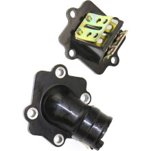 Motorcycle Intake Manifold & Reed Valve for Scrambler Jog50 Minarelli 2-Stroke Scooter Moped