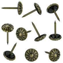 Furniture Nails for Interior Decoration Furniture Decorative Nails Daisy Upholstery Nails Antique Brass 300PCS