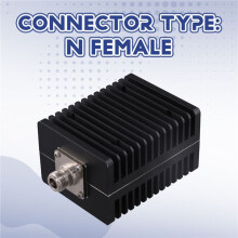 -4GHZ 100W N Type Female Attenuator Coaxial Load 50ohm RF Microwave Terminal Plug 1/2 Connector High Power