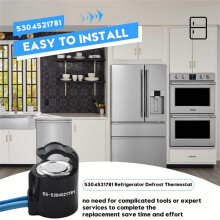 5304521781 Defrost Thermostat Fits for Various Refrigerator,Compatible with and Other Brands