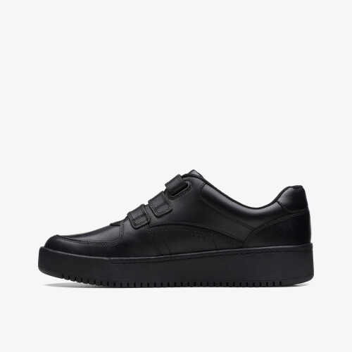 Clarks Tor Cup Y Black Leather 1