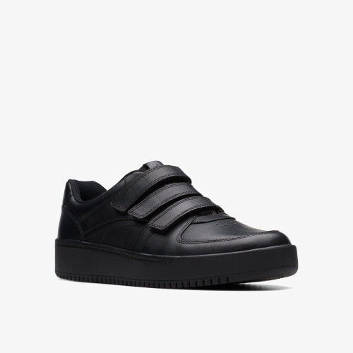 Clarks Tor Cup Y Black Leather 2
