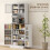 Two-Part Kitchen Storage Cabinet - White 6