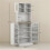 Two-Part Kitchen Storage Cabinet - White 5