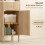 Multi-Storage Slimline Bathroom Cabinet - Oak Wood Effect 8
