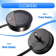 Round Digital Display Voltmeter LED Digital Voltmeter Panel Volt Meter Monitor Gauge Display Car Accessories Waterproof