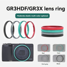 Camera Lens Ring for GR III GR3X/GR3 HDF Camera Aluminum Alloy Lens Decoration Ring Cap Red