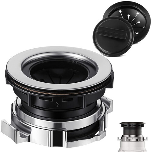 Garbage Disposal Sink Flange Kit with Garbage Disposal Stopper and  Guard,Garbage Disposal