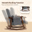 Wood Frame Rocking Accent Chair - Grey 6