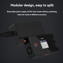 ISDT Cargador Batería Inteligente 200 W y 8 A, Cargador y Descargador Equilibrio, Fuente Alimentación Desmontable para LiFe/Lilon/LiPo/LiHv/Pb/NiMH,