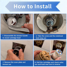 Single Function Pressure Balance Cartridge Replacement for RP70538/RP73625, Shower Cartridge for Peerless/Delta