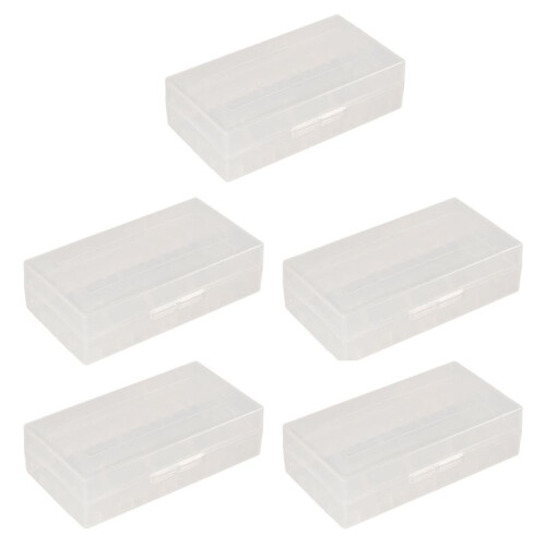 5X Box per Batteria 18650 Supporto Della Batteria Trasparente 1