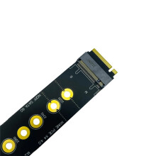 M.2 NVMe-Adapterkarte PCIe X4 4.0 Gen 4 Unterstützt M.2 Key M zu NGFF NVMe+ für 2280 22110 SSDs, Hochgeschwindigkeitserweiterung