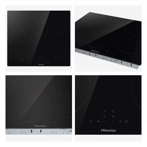 Hisense Hisense 60cm 4 Zone Ceramic Hob E6422SC 2