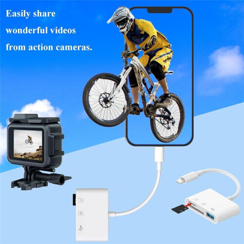 3in1 Card Reader for  for  Interface to /TF Card Adapter with USB 2.0-A Port Compatible with Digital Camera 1