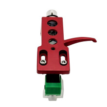 Testina di Giradischi Rossa con Stilo A Cartuccia Magnetica AT-3600L Pre-Montato per Giradischi LP Vinyl Fono B