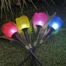 10 Stück Outdoor-LED-Solarleuchte, Tulpen-Blumenlampe, Wasserdicht, Gartenstecker, Rasenlichter, Dekoration für Hof, Outdoor-Party-Dekoration.