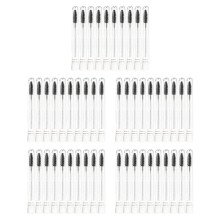 Wimperborstels Applicators Make- Tools Wimperborstelbuizen met Kristallen Wimpermascara Oogbrauwkam Container A