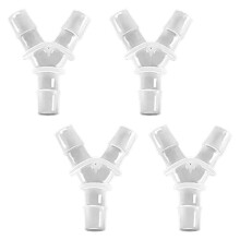 20Pcs 15.8mm Y-Typ Tee Koppling, PP Plast 3-Vägs Slanganslutning för Akvarium Luftpump Slang