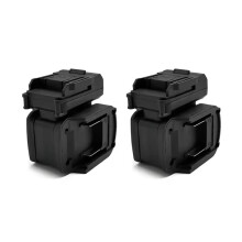 2 Stuks Batterijadapter Converter 2-in-1 Behuizing voor 18V Li-Ion Accu Gereedschap Accessoires