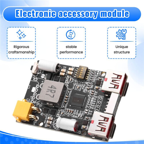 DC5-20V 2-7S 100W Charging Module FastCharging Mobile Power Motherboard Support Lithium Battery Lithium Iron Phosphate,A 2