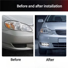 Dla Corolli Wersja Amerykańska 2003-2005 LED Światło Dzienne DRL Przednie Światło Przeciwmgielne Akcesoria Kierunkowskazów