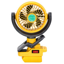 Cordless Clip Fan for 20V & 60V 2 Speed Dual USB Portable Cooling Fan for Jobsite Home Outdoor Camping