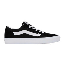 (9 UK, Black/White) Vans Mens Canvas Trainers