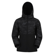 (3-4 Years, Black) Mountain Warehouse Childrens/Kids Exodus Camo Soft Shell Jacket