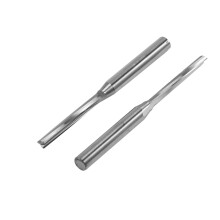 10 Pcs Two Flutes Straight End Mills Straight Slot Bit &10Pcs 3.175 Shank Coated Straight End Mill 2 Flute