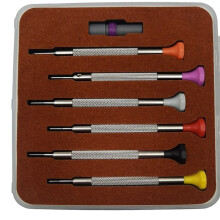6-Teiliges Uhrenreparatur-Schraubendreher-Set für 3135 2135 Uhrwerk-Reparatur-Schraubendreher T0.8-1.0-1.2-1.4-1.6-1.8 Uhrmacherwerkzeug