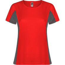 (S, Dark Lead) Roly Womens/Ladies Shanghai Short-Sleeved Sports T-Shirt