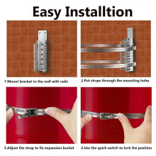 Expansion Tank Mounting Bracket for Hot Water Heater ,5-Gallon Hot Water Tanks to 13 Inches Diameter