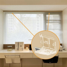 4 PCS Mounting Bracket with Metal Clip, Hidden Mounting Bracket Clips for 1inch (25mm) Pleated Shades Cordless