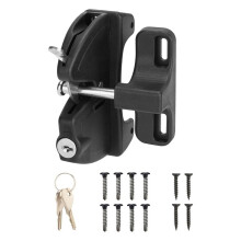 Key Lockable 2 Sided Gate Key,Self Locking Gate Gate Fence Lock for Outdoor Gates,Locking Gate Door Lock
