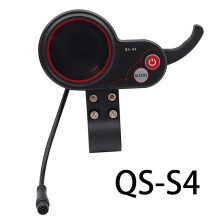 2X QS-S4 36V-60V Thumb Throttle LCD Display+Lgnition Lock Key for Zero 8 9 10 8X 10X Electric Scooter 6PIN Display