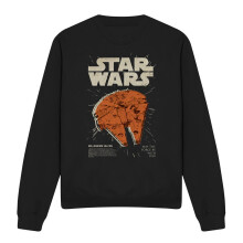 (XXL, Black) Star Wars Unisex Adult Millennium Falcon Sweatshirt