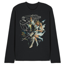 (L, Black) Star Wars Unisex Adult Luke & Leia Vintage Long-Sleeved T-Shirt