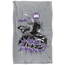 (147cm x 91cm, Multicoloured) Batman Kanji Skyline Blanket