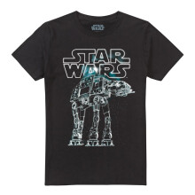 (XXL, Black) Star Wars Unisex Adult Empire Strikes Back AT-AT T-Shirt