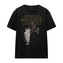 (XL, Black) Star Wars Womens/Ladies Rebel Retro T-Shirt