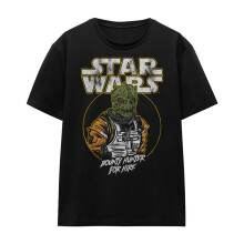(XL, Black) Star Wars Womens/Ladies Bounty Hunter For Hire Bossk T-Shirt