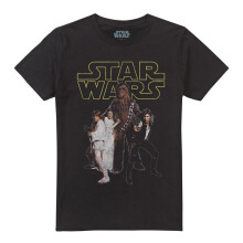 (4XL, Black) Star Wars Unisex Adult Rebel Retro T-Shirt