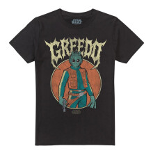 (XXL, Black) Star Wars Unisex Adult Greedo Metal T-Shirt